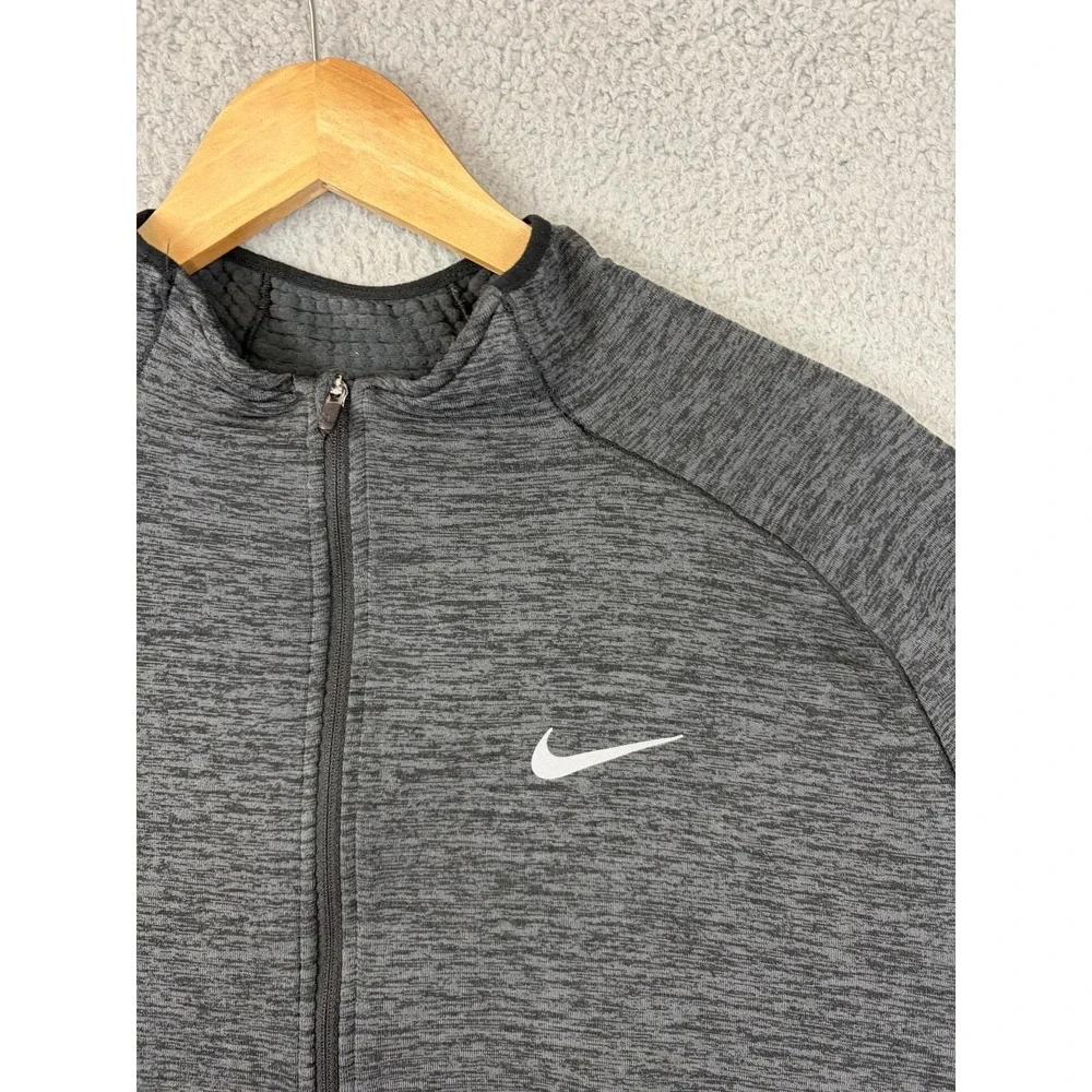 Nike Dri-FIT Pullover Mens 2XL Gray 1/4 Zip Long Sleeve Running Top Athletic Men